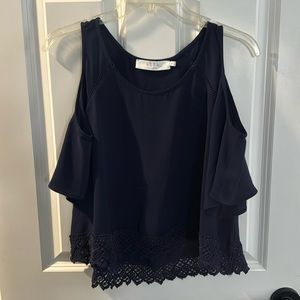 ASTR Peek-a-Boo Sleeve Top